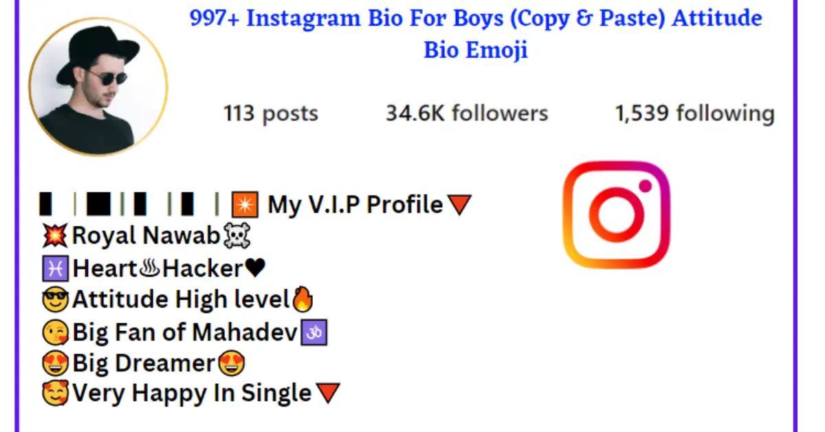 Best 700+ Instagram VIP Bio For Boys | Attitude & Stylish Bio